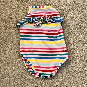 Sonia Rykiel Bebe Swimsuit, Pink w/Multicolored Stripes - Size 6 mos (VGUC)